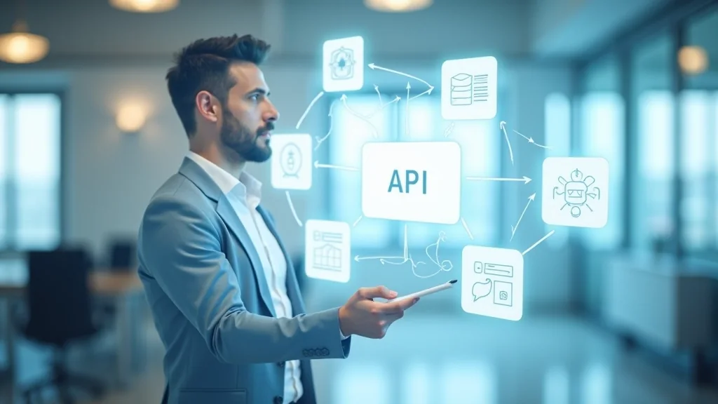 Diagrama de arquitectura de interfaces sobre una pantalla